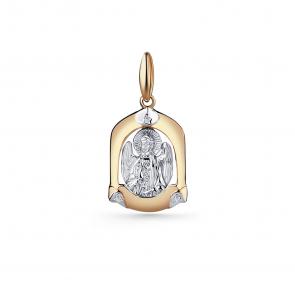 Серебряная подвеска GRIGORIEV с фианитом Г10-20-0064(с)-Ангел Хранитель фото